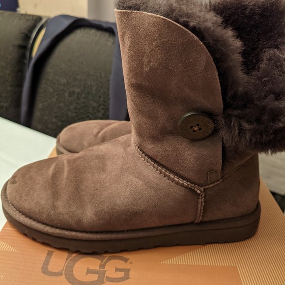 UGG Boots Women UGG Bailey Button Sheepskin Winter Boots 5803 - Picture 6 of 9